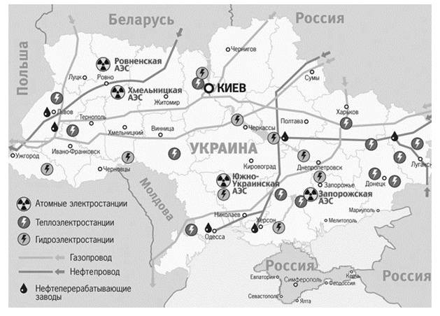 Сколько атомных станций на украине. Атомные станции Украины на карте. Ядерные станции Украины на карте. Карта атомных электростанций Украины с городами. Атомные электростанции Украины на карте.